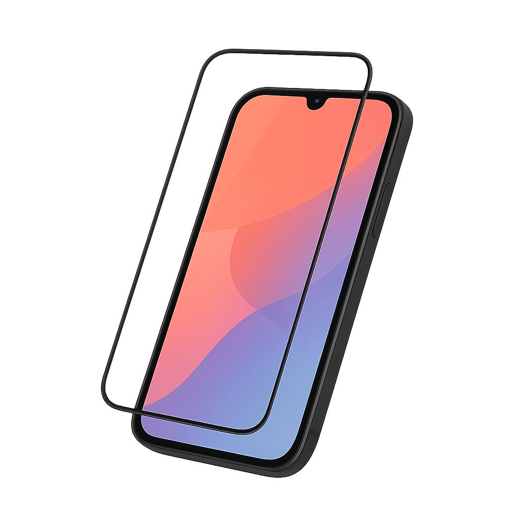 telemovel com pelicula de vidro full screen na prespetiva